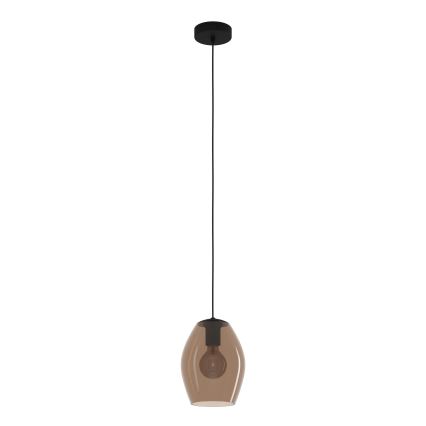 Eglo - Hanglamp aan een koord 1xE27/40W/230V bruin