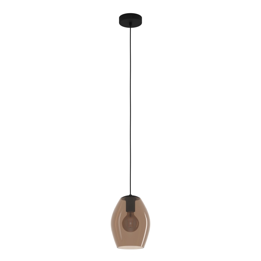 Eglo - Hanglamp aan een koord 1xE27/40W/230V bruin