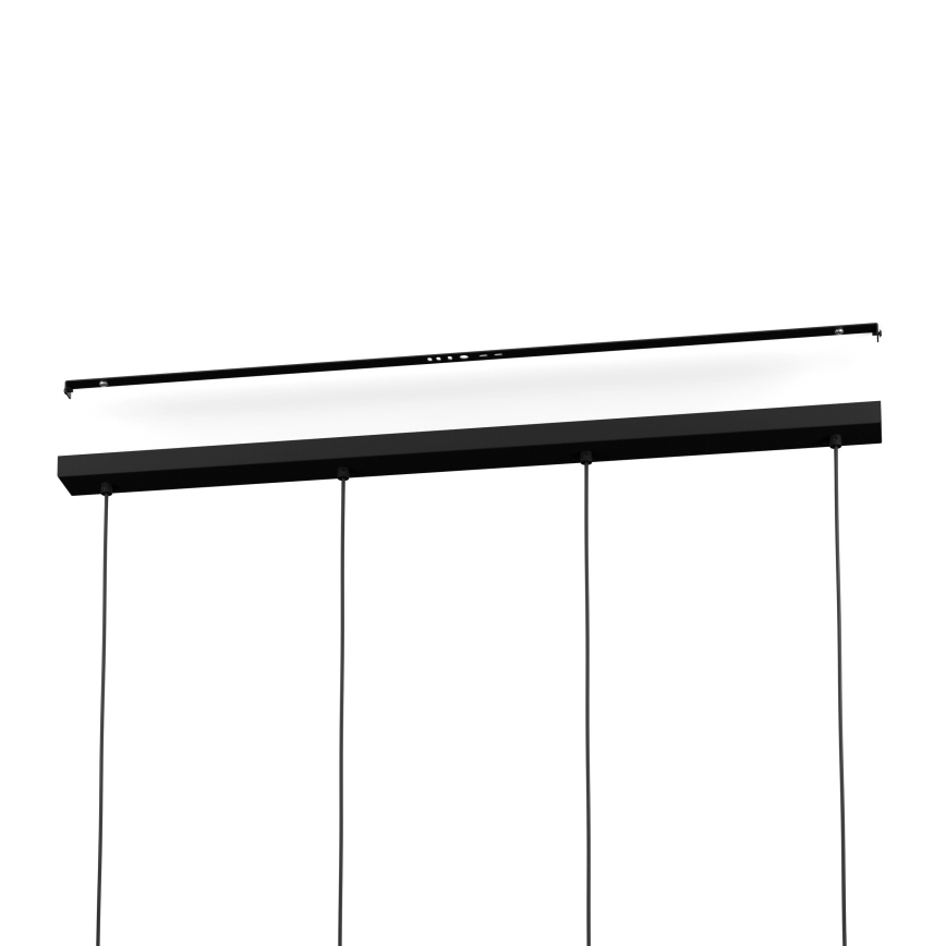Eglo - Hanglamp aan een koord 4xE27/40W/230V bruin