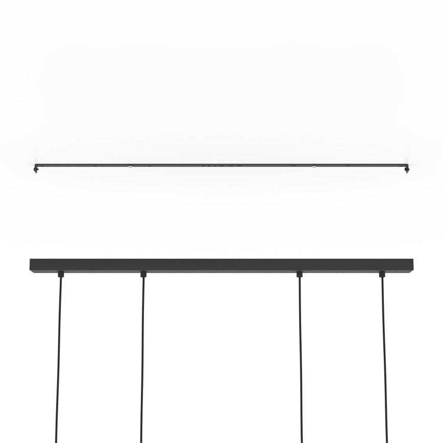 Eglo - Hanglamp aan een koord 4xE27/40W/230V zwart/bruin