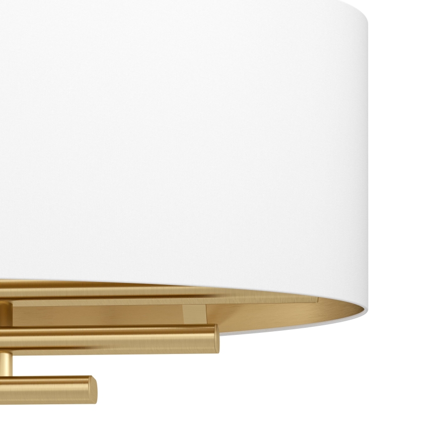 Eglo - Hanglamp aan een koord 4xE27/40W/230V wit/goud