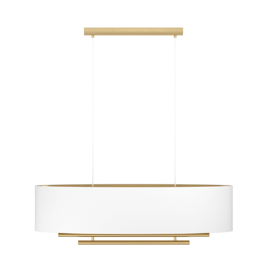 Eglo - Hanglamp aan een koord 4xE27/40W/230V wit/goud