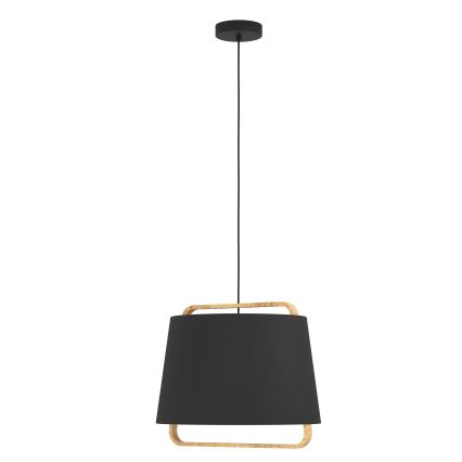Eglo - Hanglamp aan een koord 1xE27/40W/230V zwart