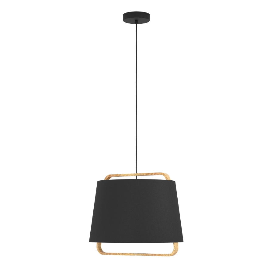 Eglo - Hanglamp aan een koord 1xE27/40W/230V zwart