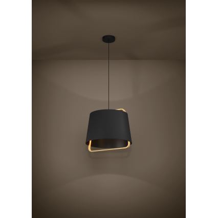 Eglo - Hanglamp aan een koord 1xE27/40W/230V zwart
