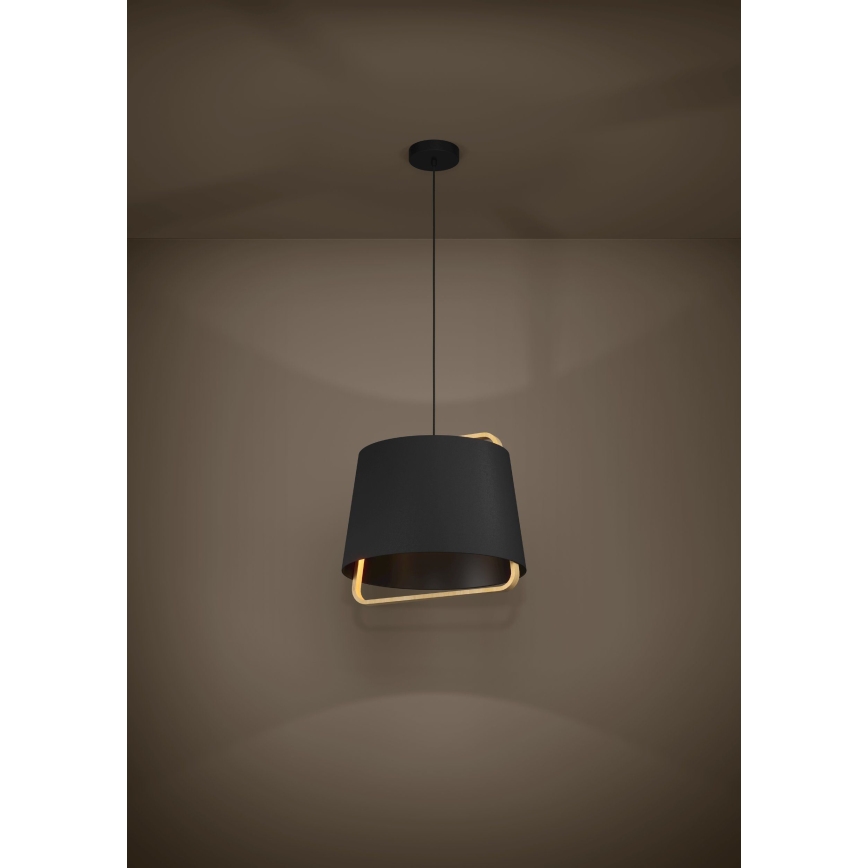 Eglo - Hanglamp aan een koord 1xE27/40W/230V zwart