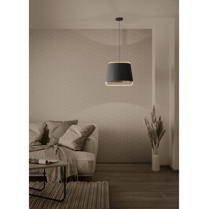 Eglo - Hanglamp aan een koord 1xE27/40W/230V zwart