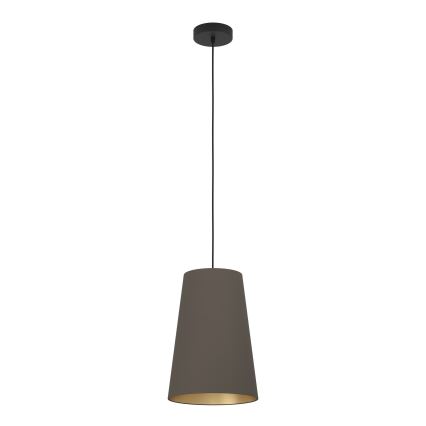 Eglo - Hanglamp aan een koord 1xE27/40W/230V bruin