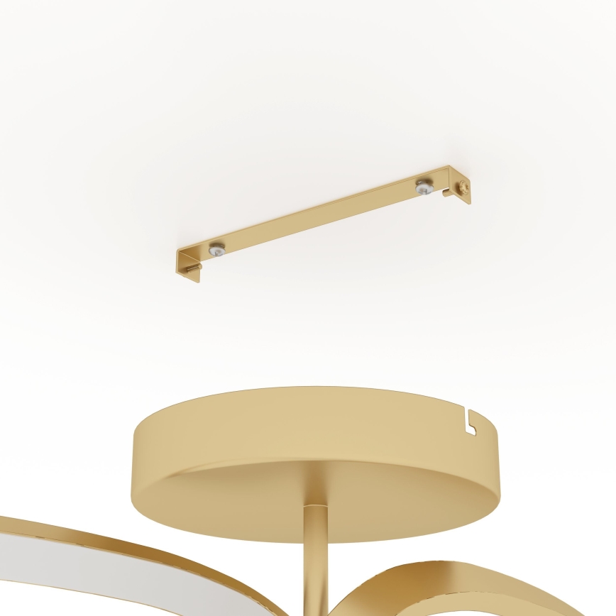 Eglo - Dimbare LED bevestigde hanglamp LED/25W/230V 3000K goud