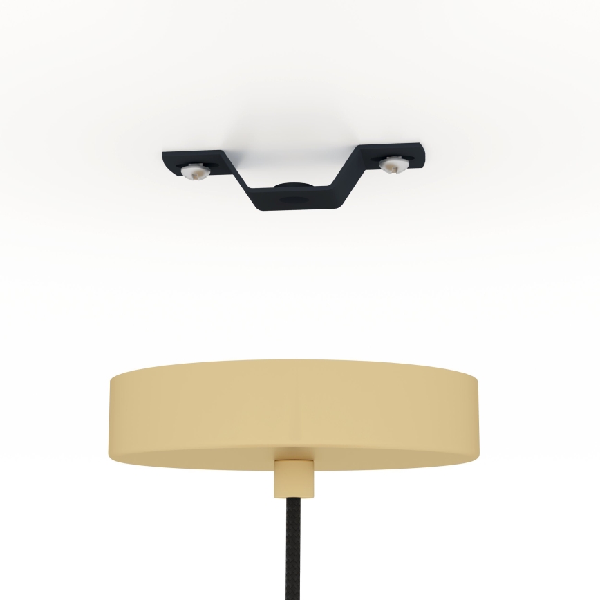Eglo - Hanglamp aan een koord 1xE27/40W/230V goud/bruin
