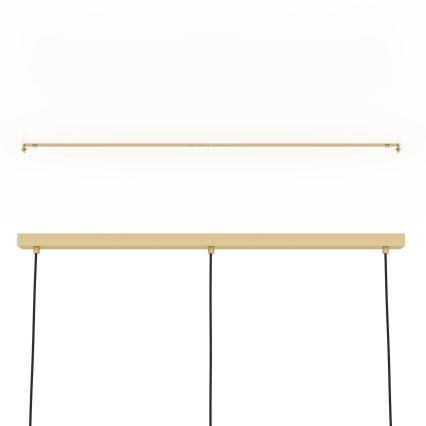 Eglo - Hanglamp aan een koord 3xE27/40W/230V goud/bruin
