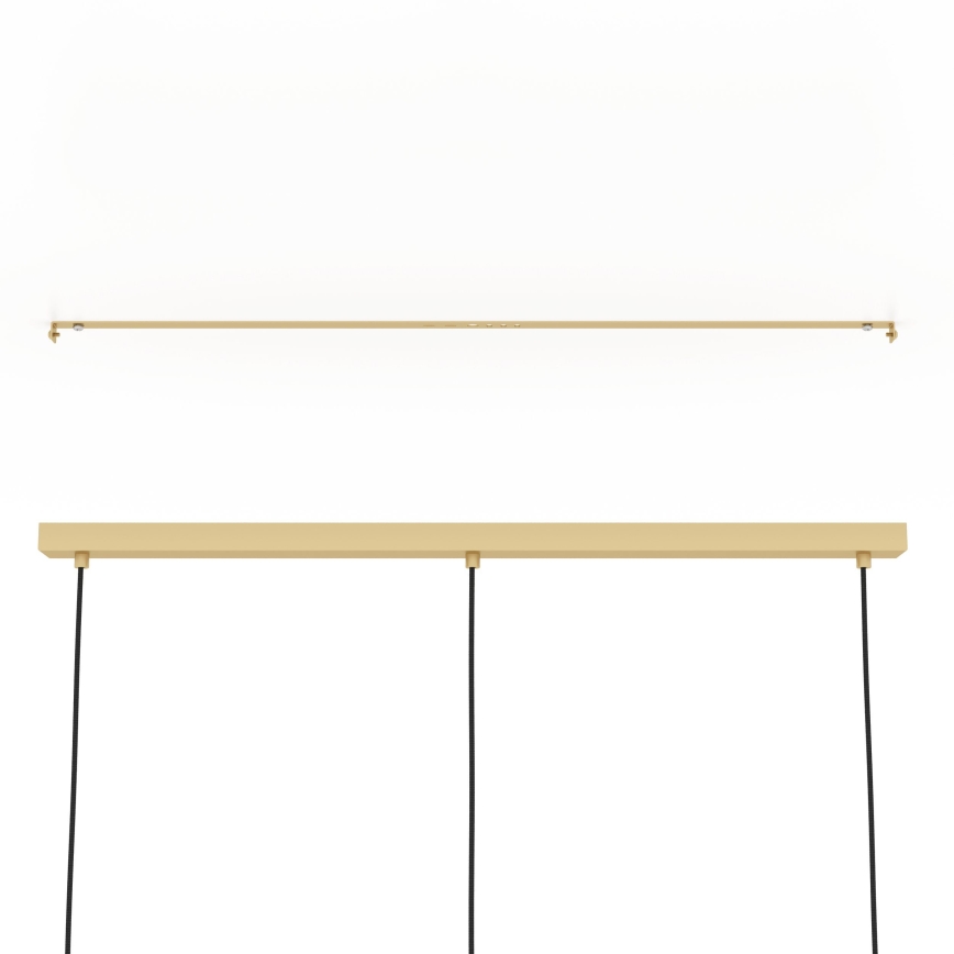 Eglo - Hanglamp aan een koord 3xE27/40W/230V goud/bruin