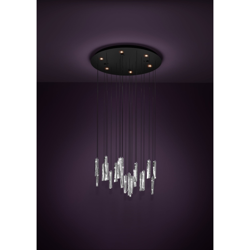 Eglo - Dimbare LED hanglamp aan een koord 6xLED/4,2W/230V 3000K doorzichtig