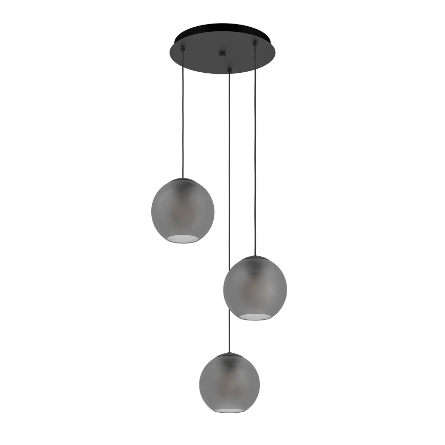 Eglo - Hanglamp aan een koord 3xE27/40W/230V gerookt