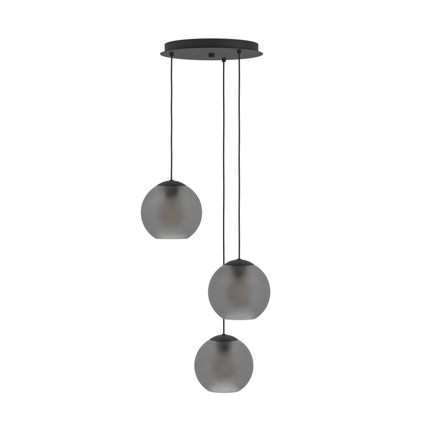 Eglo - Hanglamp aan een koord 3xE27/40W/230V gerookt