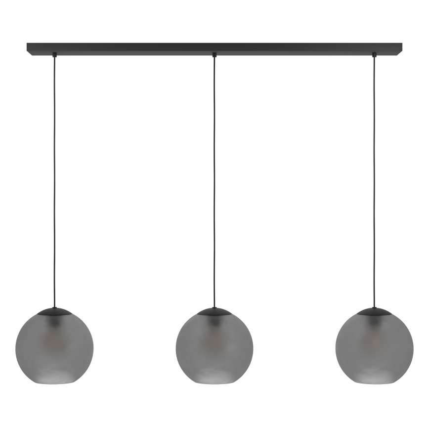 Eglo - Hanglamp aan een koord 3xE27/40W/230V gerookt