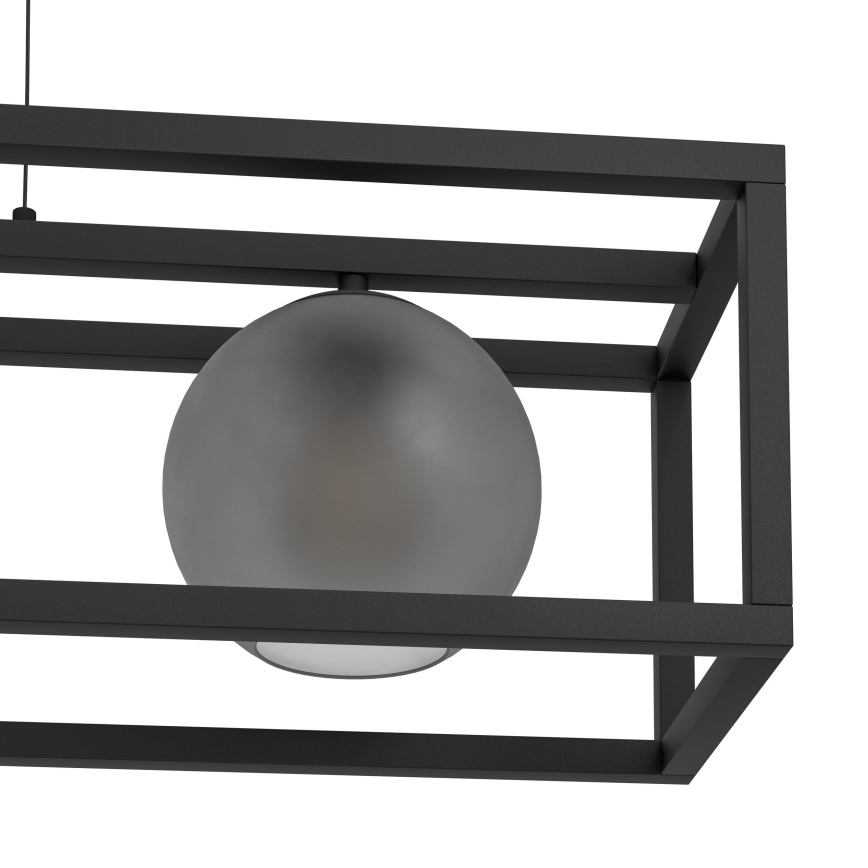 Eglo - Hanglamp aan een koord 3xE27/40W/230V gerookt/zwart