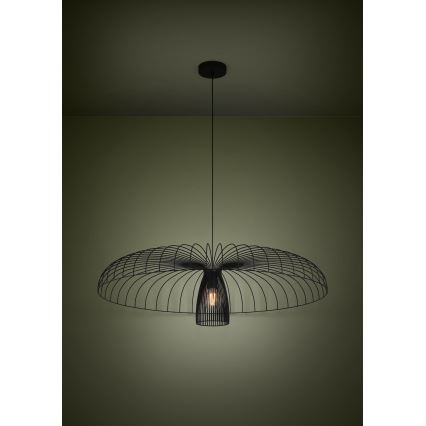 Eglo - Hanglamp aan een koord 1xE27/60W/230V diameter 98,5 cm zwart