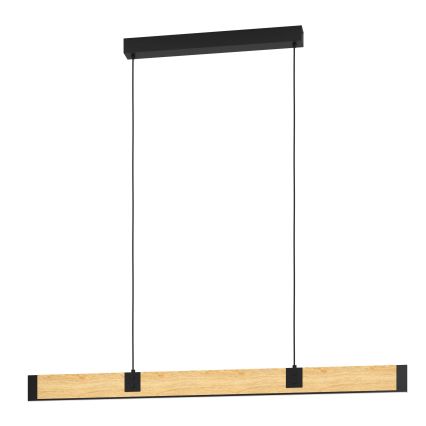 Eglo - Dimbare LED hanglamp aan een koord LED/28,8W/230V 3000K zwart/bruin
