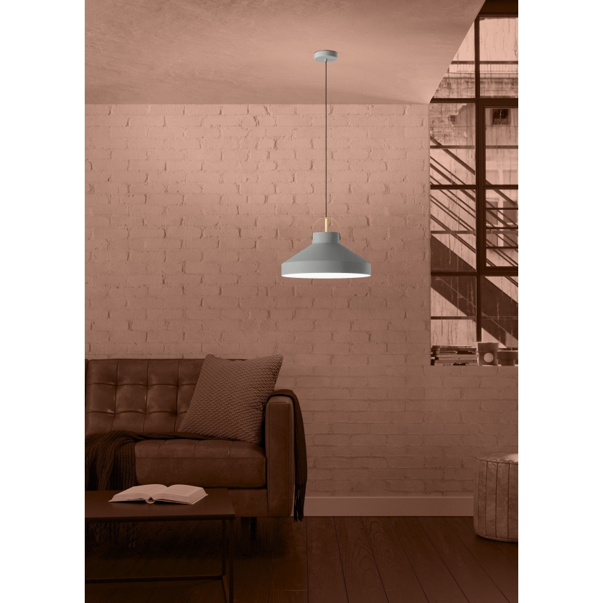Eglo - Hanglamp aan een koord 1xE27/40W/230V grijs