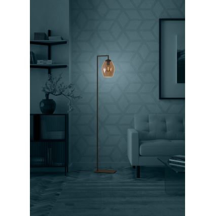 Eglo - Staande Lamp 1xE27/40W/230V bruin