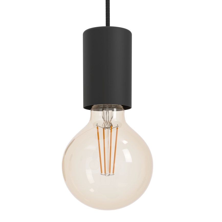 Eglo - Hanglamp aan een koord 6xE27/40W/230V zwart