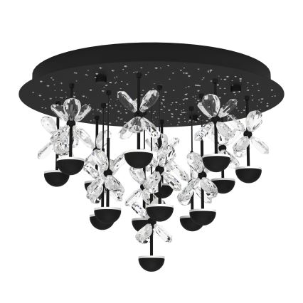 Eglo - Dimbare LED plafondlamp LED/27W/230V 3000K zwart