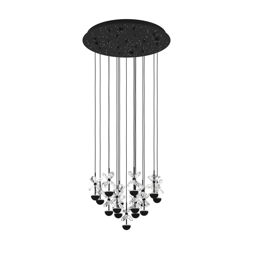 Eglo - Dimbare LED hanglamp aan een koord LED/27W/230V 3000K zwart