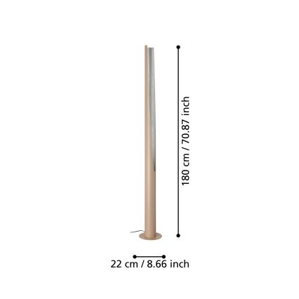 Eglo - Staande LED Lamp 1xGU10/5,7W/230V beige