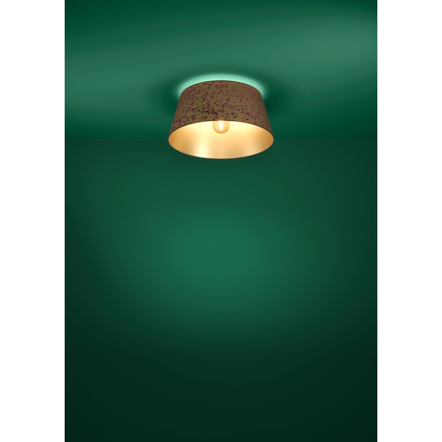 Eglo - Plafondlamp 1xE27/25W/230V goud/roze