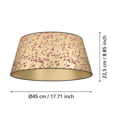 Eglo - Plafondlamp 1xE27/25W/230V goud/roze