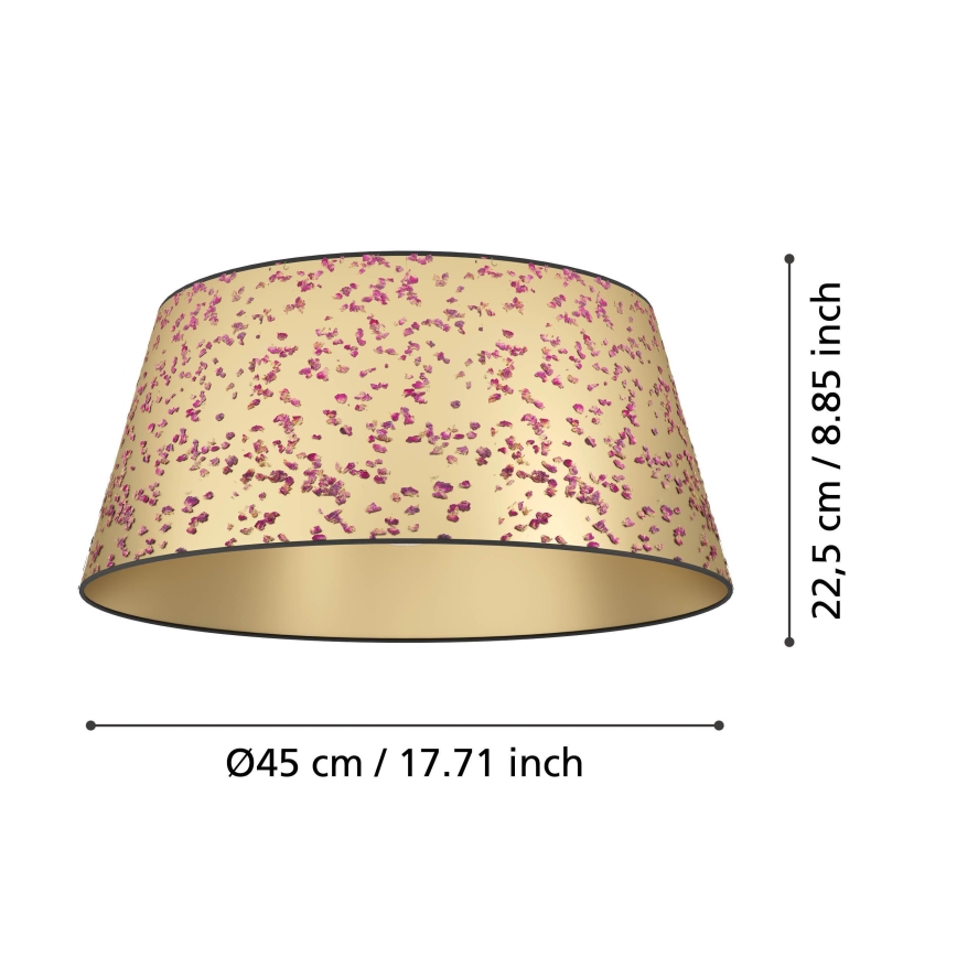 Eglo - Plafondlamp 1xE27/25W/230V goud/roze