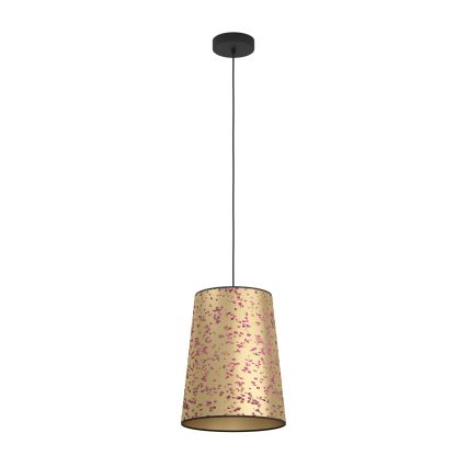 Eglo - Hanglamp aan een koord 1xE27/25W/230V goud/roze