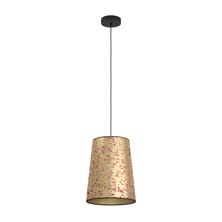 Eglo - Hanglamp aan een koord 1xE27/25W/230V goud/roze