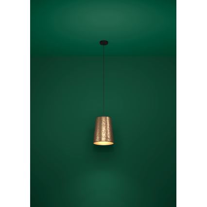 Eglo - Hanglamp aan een koord 1xE27/25W/230V goud/roze