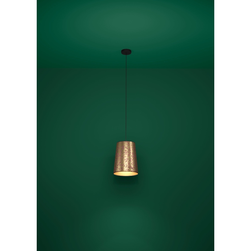 Eglo - Hanglamp aan een koord 1xE27/25W/230V goud/roze