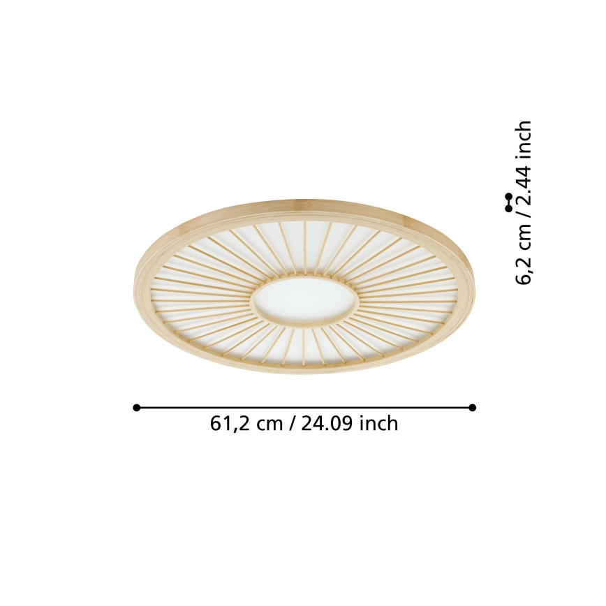 Eglo - Dimbare LED Plafondlamp LED/36W/230V 4000K beige