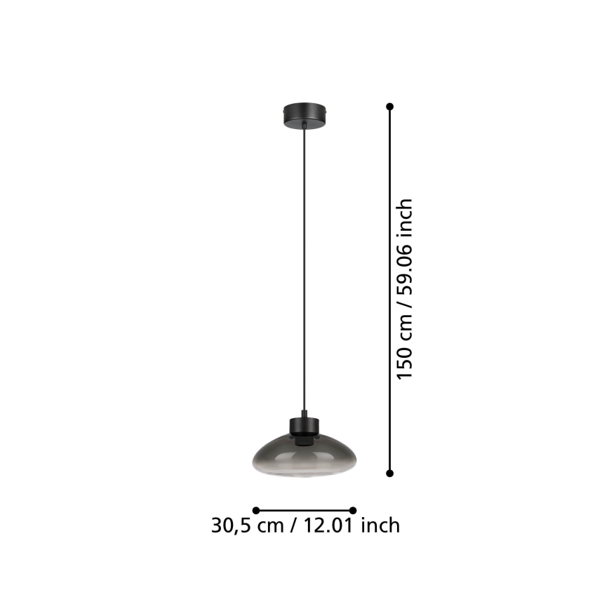 Eglo - Dimbare LED hanglamp aan een koord LED/5,4W/230V 2700K gerookt