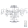 Eglo 39031 - LED Kristallen plafondverlichting MIRAMAS LED / 16,8W + LED / 6W