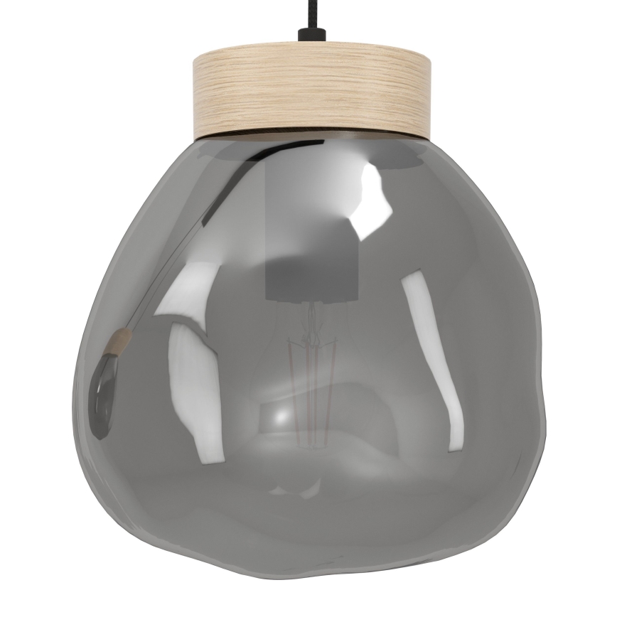 Eglo - Hanglamp aan een koord 3xE27/40W/230V gerookt