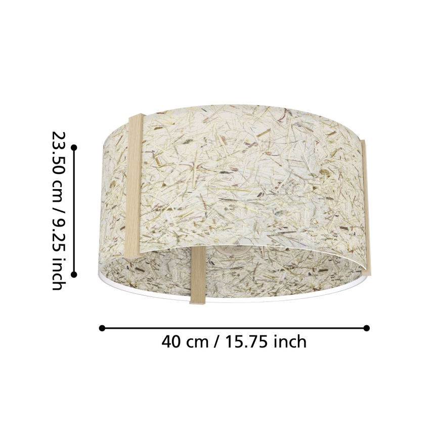Eglo - Plafondlamp 1xE27/25W/230V beige