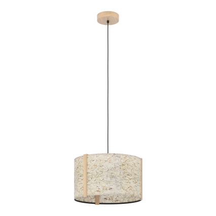 Eglo - Hanglamp aan een koord 1xE27/25W/230V beige