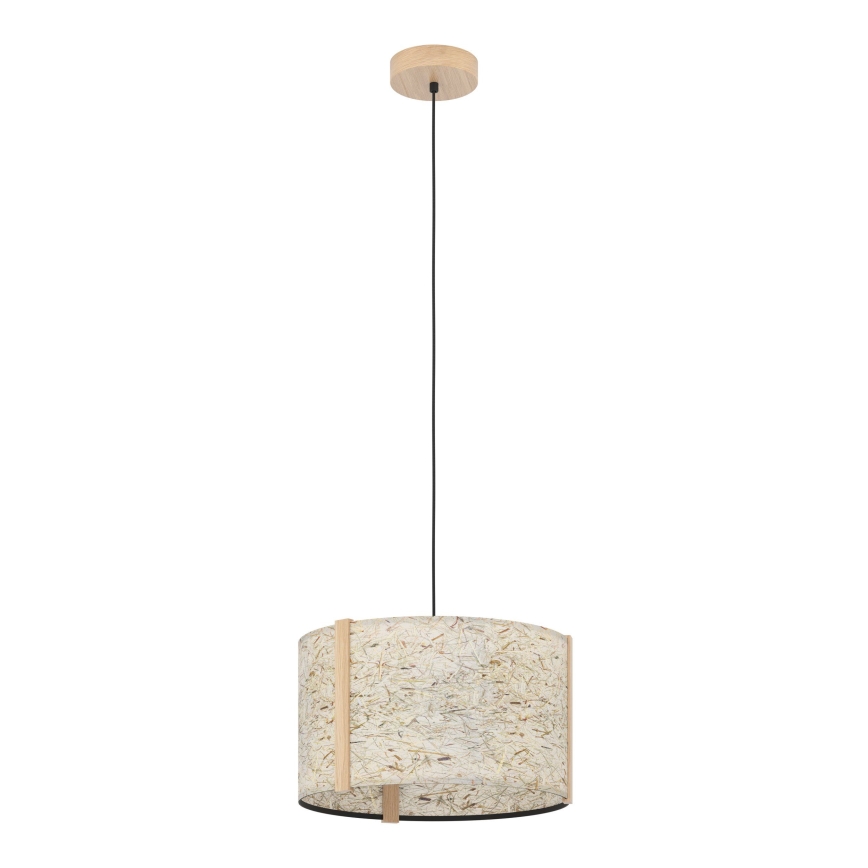 Eglo - Hanglamp aan een koord 1xE27/25W/230V beige