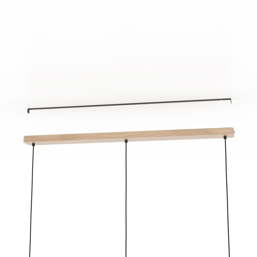 Eglo - Hanglamp aan een koord 3xE27/25W/230V beige