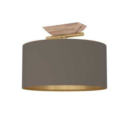 Eglo - Plafondlamp 1xE27/40W/230V bruin/goud
