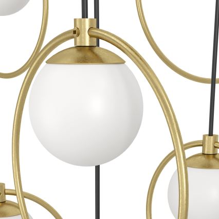Eglo - Dimbare LED hanglamp aan een koord 17xLED/3W/230V 3000K diameter 78 cm goud