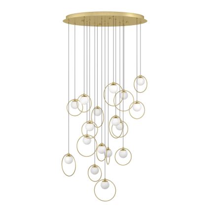 Eglo - Dimbare LED hanglamp aan een koord 17xLED/3W/230V 3000K diameter 78 cm goud