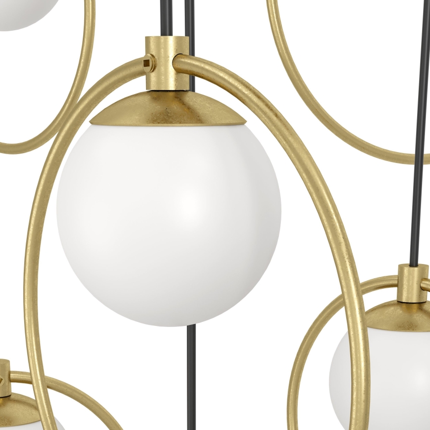 Eglo - Dimbare LED hanglamp aan een koord 10xLED/3W/230V 3000K goud