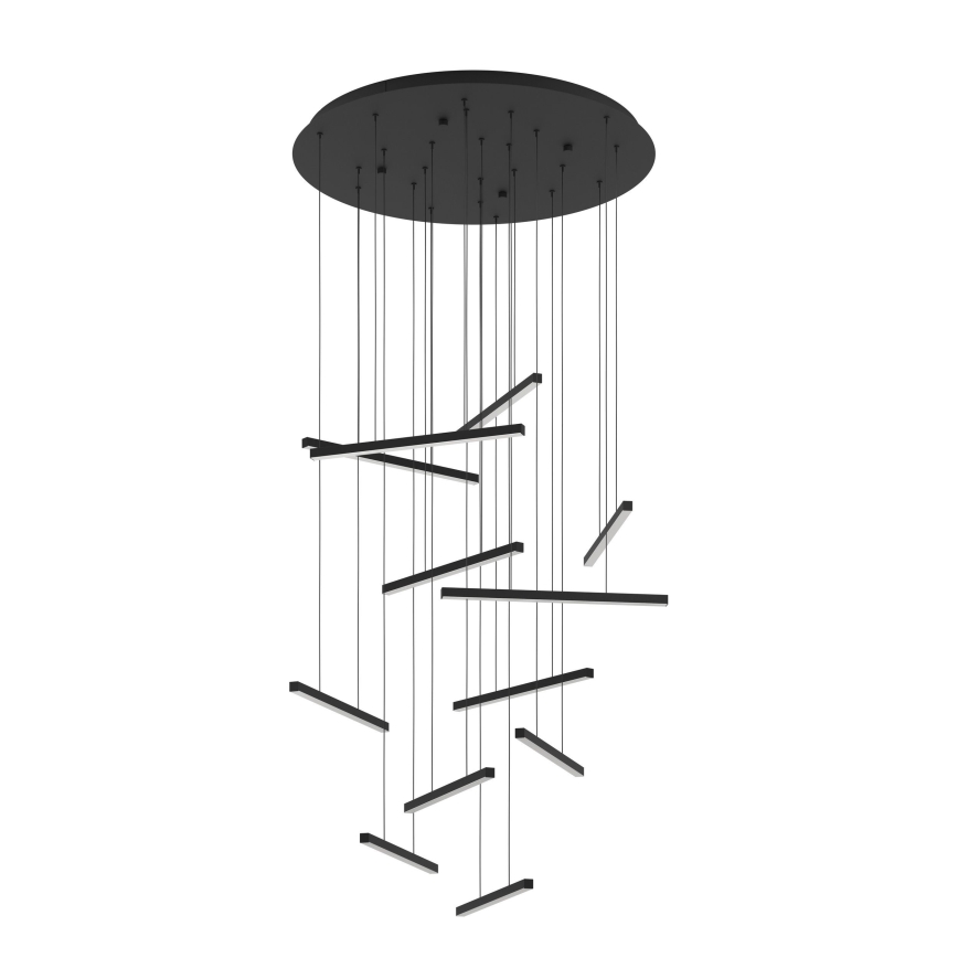 Eglo - Dimbare LED hanglamp aan een koord 12xLED/8,4W/230V 3000K zwart