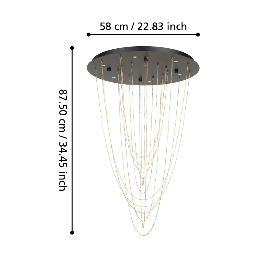 Eglo - Dimbare LED Plafondlamp 6xLED/4,2W/230V 3000K